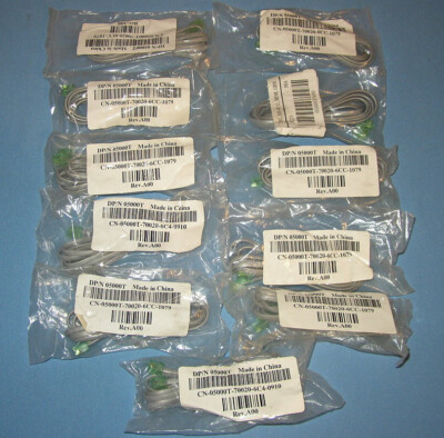 LOT of (14) Dell/HP 6-Foot RJ11 Line Cord Cable DSL Fax Phone Modem 05000T *NEW*