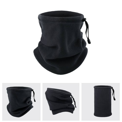 Sciarpa scaldacollo invernale in pile regolabile antivento maschera termica viso bandana - Foto 11 di 20
