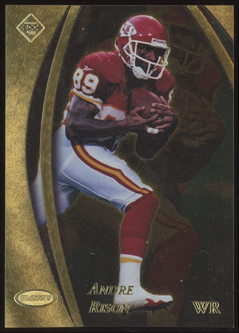 Andre Rison #84 1998 Collector's Edge Masters 50-point Gold Chiefs SP /150