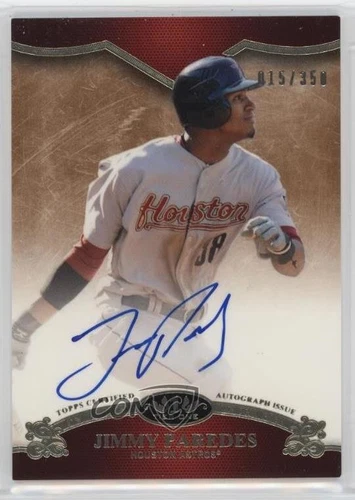 2012 Topps Tier One On the Rise Auto /350 Jimmy Paredes #OR-JPR Auto