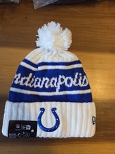INDIANAPOLIS COLTS NFL NEW ERA BLUE  WHITE KNIT BEANIE. NEW
