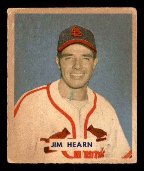 Jim Hearn #190 Baseball Cards 1949 Bowman trading card — raw and PSA graded price guide