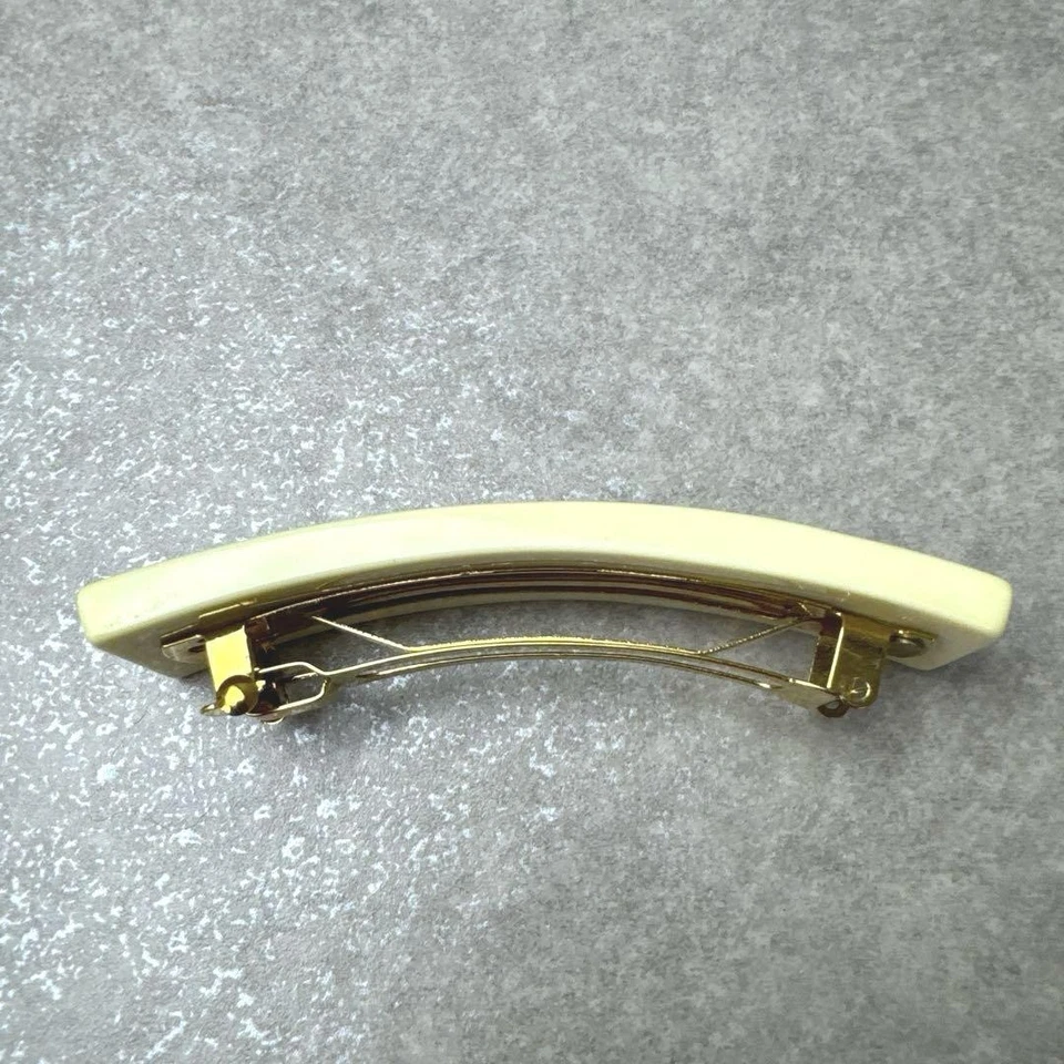 Аксессуар для волос Chanel Camellia Coco Mark заколка 03P винтажный золотистый б/у - Изображение 4 из 4