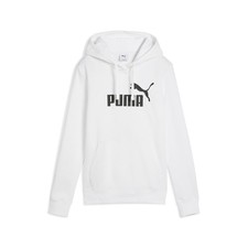 PUMA Essential Logo Pullover Hoodie Womens White Casual Outerwear 68238802
