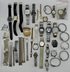 Huge Vintage Watch Lot Seiko Bulova Citizen Gruen Pulsar Bands PARTS REPAIR 3 Lb