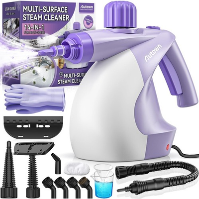 #ad AUTOWN Pressurized Handheld Steam Cleaner with 14 PCS Accessories amp; Safety Lo... $46.31