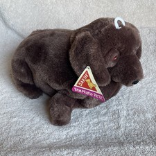 Dakin Pampered Pets Applause Plush Stuffed Fat Chubby Dog Dachshund Brown NWT