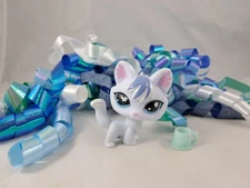 Littlest Pet Shop Gen 7 #241 Fox Icy Blue With Shimmer Accent Blue Eyes G7