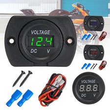 Volt Gauge Meter Voltage LED Digital Display DC 12V-24V Car Panel Voltmeter
