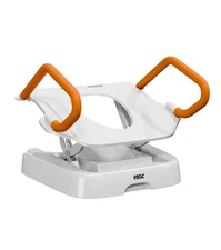 Electric Raised Toilet Seat, With Handles for Seniors, Supports 330LBS
