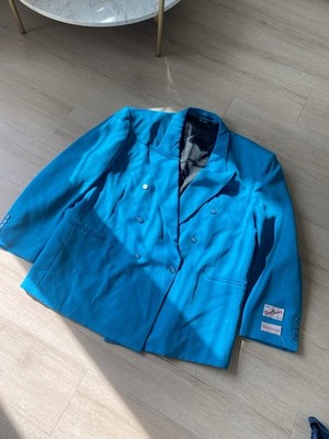 Vintage Gino Cappeli Turquoise Blazer S48