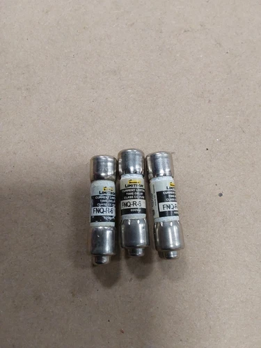 BUSSMANN FNQ-R-6 LIMITRON TIME DELAY FUSE, Lot Of 3