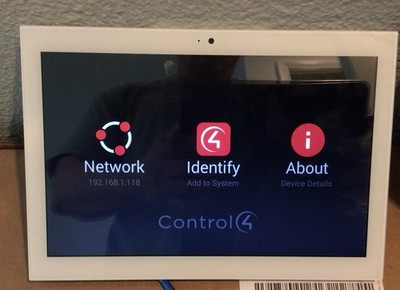 Control 4 10 inch touch screen C4-WALL10-1-WH sn:000fff81BD06