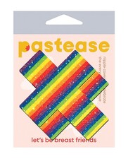 Nipple Pasties Pastease Glitter Rainbow One Size Nipple Covers