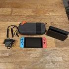 Boxed Nintendo Switch HAC-001(-01) Console Neon Red & Blue With Carry Case