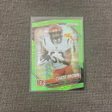 2025 Panini Prizm - Chase Brown #130 Green Wave Prizm
