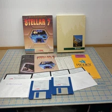 STELLAR 7 (Dynamix/Sierra Online, IBM PC/TANDY, 3.5 & 5.25 Floppy, 1990) CIB