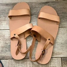 ANCIENT GREEK SANDALS CLEON MENS NATURAL SIZE 45 12 MENS