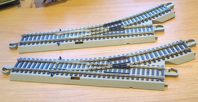 Bachmann H4561B-L ist eine Spur O linke Weiche für das Gleissystem E-Z.