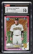 2021 Bowman Chrome Mega Box Pink Mojo Refractor /199 Victor Acosta CSG 10 0i1b