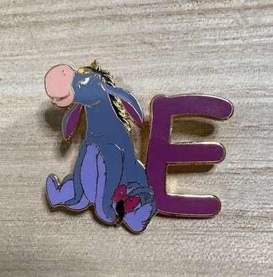 Disney EEYORE  WINNIE THE POOH LETTER E Pin