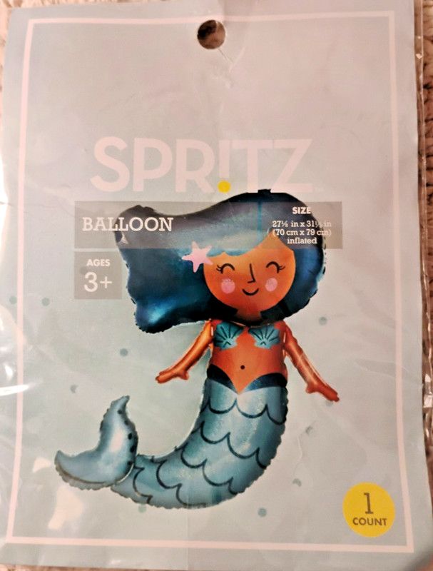 Target Spritz Mermaid Party Balloon NEW