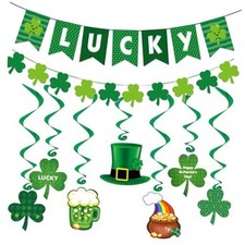 St. Patrick's Day Decorations Set for Party, Lucky Banner Shamrock St Patrick