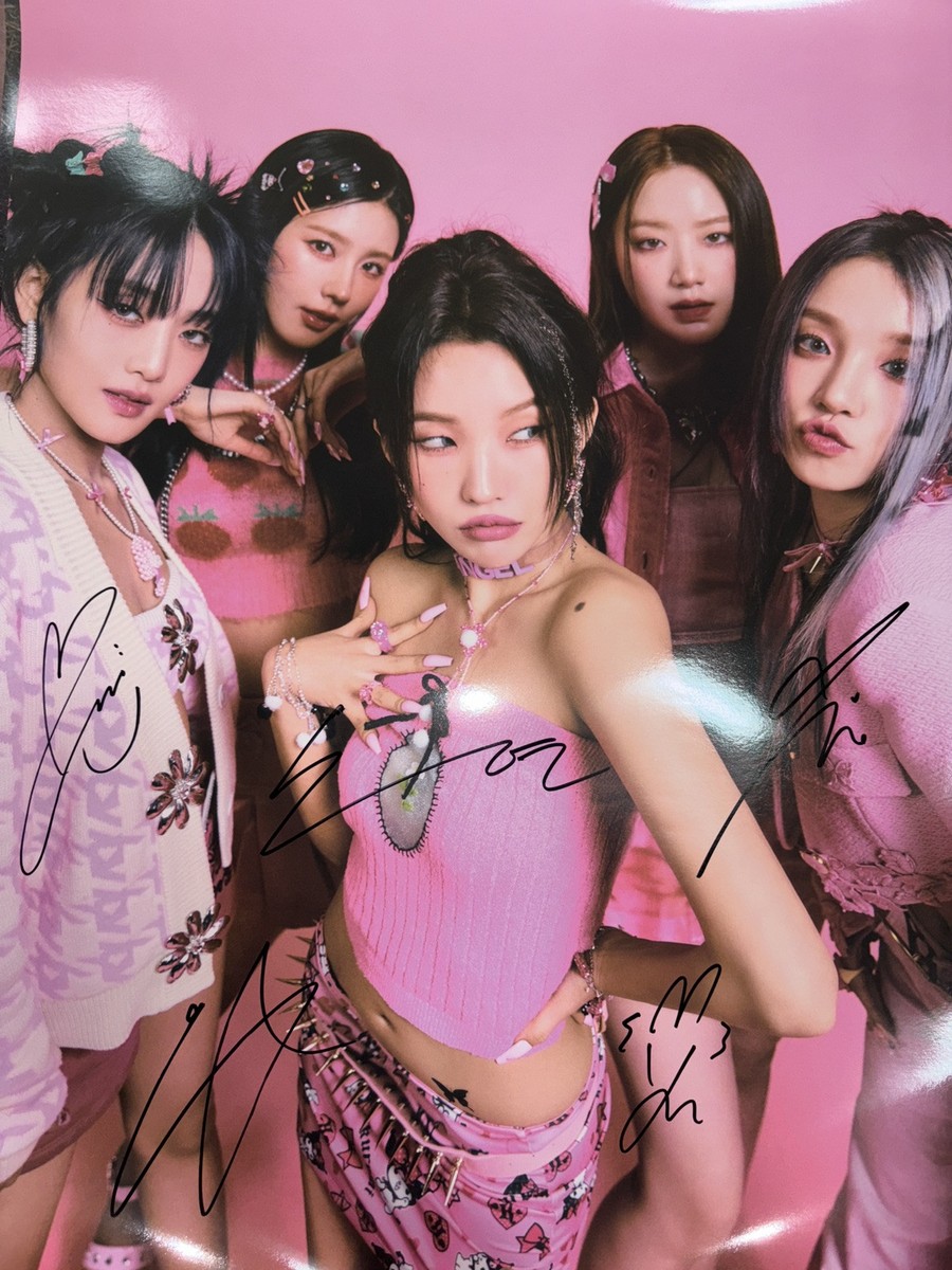 G)IDLE I FEEL All Member Autographed Signed Poster Unique GIDLE | eBay