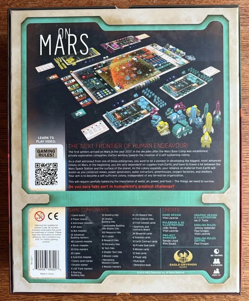 On Mars Board Game + Upgrade Pack - by Vital Lacerda Eagle Gryphon - Image 2 of 3