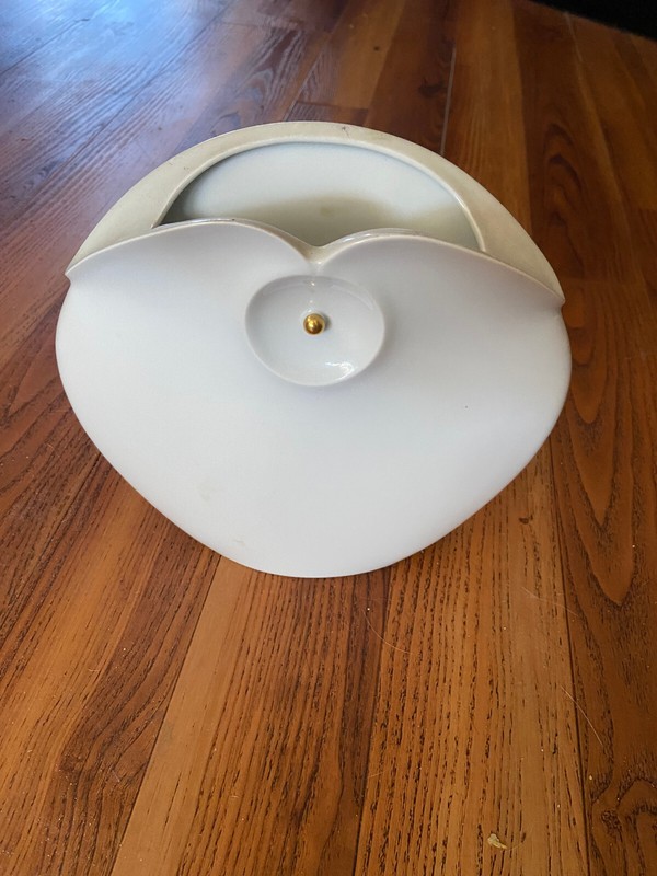 Capeans Vase Made in Spain White with Pearl design