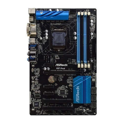 Placa madre ASRock H97 Pro4 ATX Intel H97 LGA1150 DDR3 SATA3 HDMI DVI Audio PCI - Imagen 2 de 7