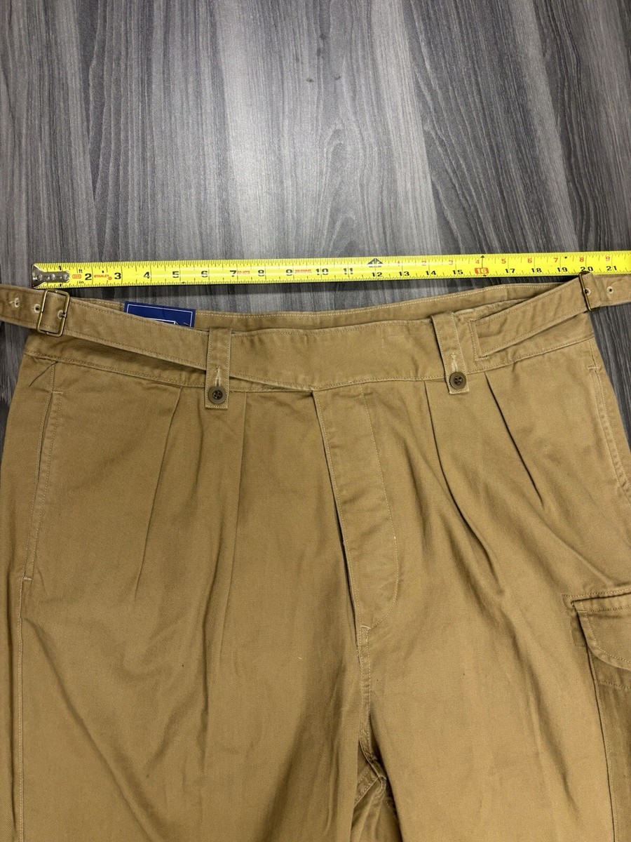 New Polo Ralph Lauren Gurkha Pleated Baggy Fit Chino Cargo Pants