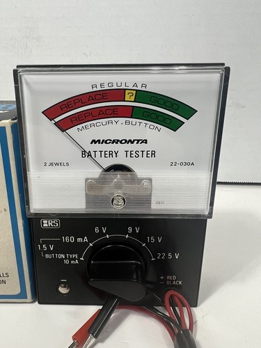 Micronta 22-030A Indicatore Tester Batteria In Scatola Radio Shack 1.5v-22.5v - Foto 4 di 7