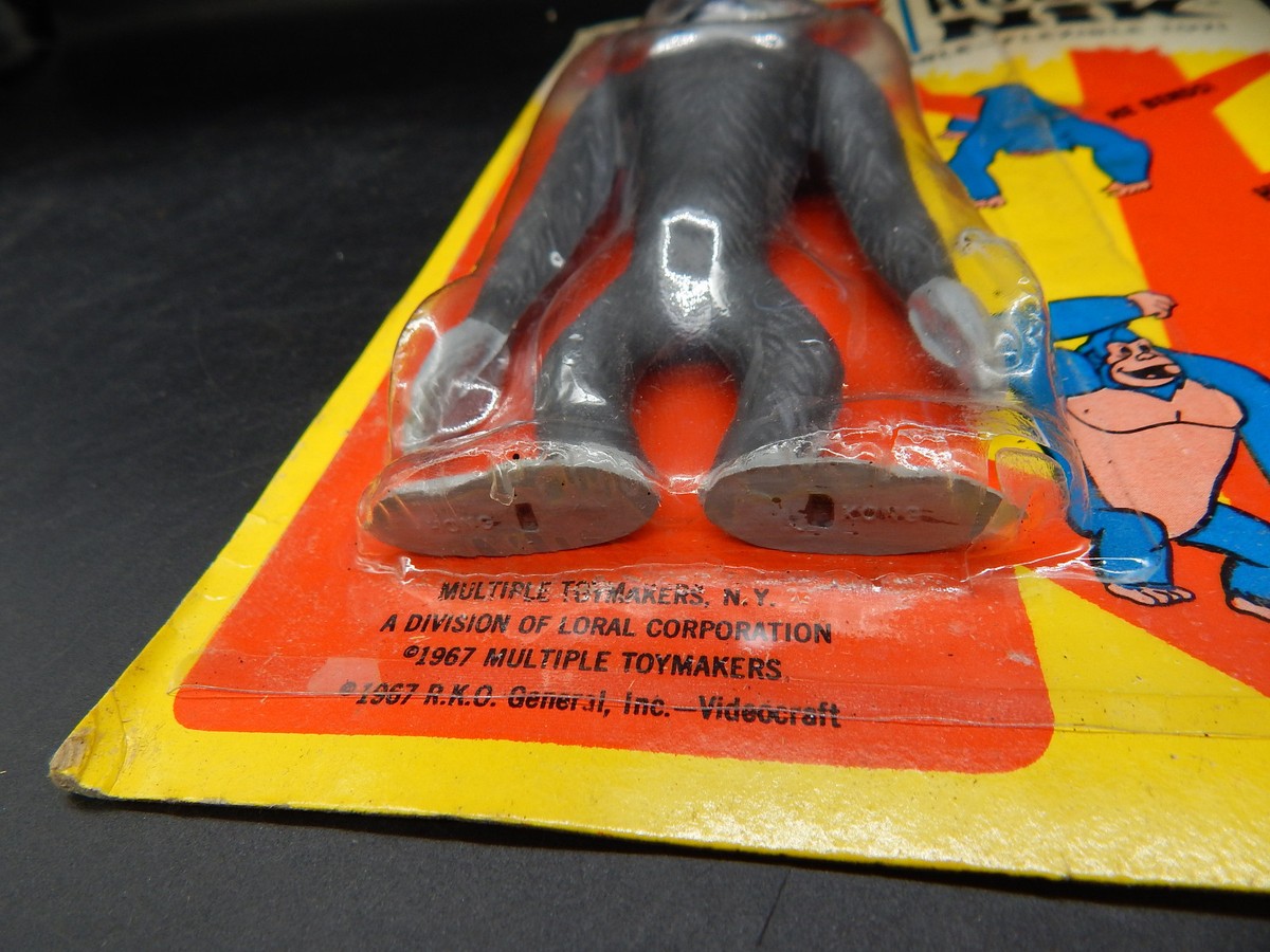 1967 vintage KING KONG Multiple Toymakers Rubb'r Nik rubber