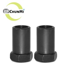 EPChunMi 2PCS Rocker Arm Nuts 3/8"-24 .550"x1.000" Poly Lock for Roller Rockers