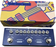 Lekato Cube Baby Mini Bass Multi Effects Pedal with IR Loading and 8 AMP Models