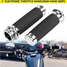 Electronic Throttle 1" Hand Grips For Harley Dyna Electra Street Glide FLHXXX