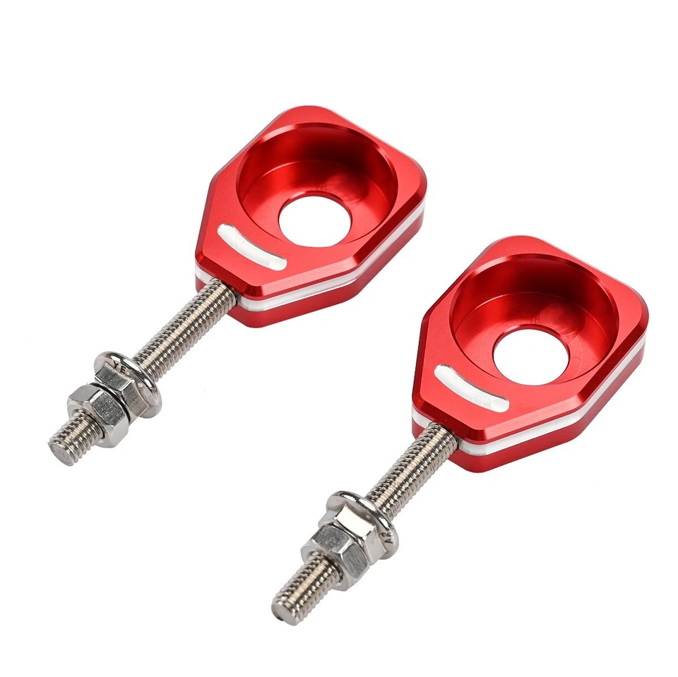2PCS Rear Chain Adjuster Tensioner Billet Aluminum For HONDA CRF110F 2013-2023 Foto 4 de 4