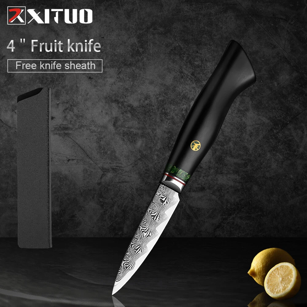 New 4 Inch Paring Damascus Steel Chef Knives Kitchen Professional Paring knife