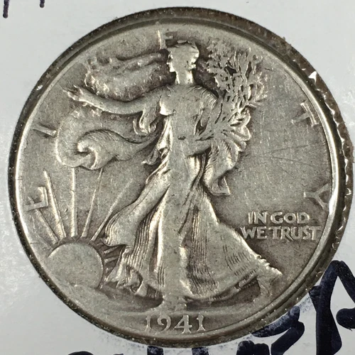 1941 United States Walking Liberty Half Dollar - Very Fine (VF) KM#142 - 7235