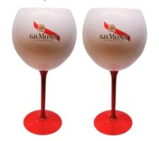 6 x G.H. Mumm Acryl Champagnerglas. Neu 