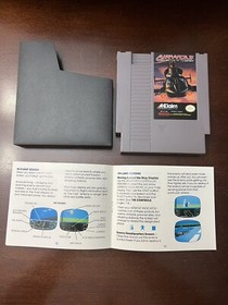 NES Airwolf Basado en la exitosa serie de televisi&oacute;n 1989 Original Propietario Probado Manual/Funda
