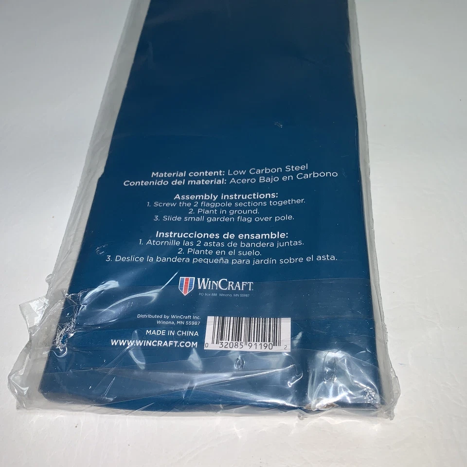 Asta de bandera de jardín para mini banderas de 12,5" x 18" negra fácil montaje sin herramientas Foto 3 de 3