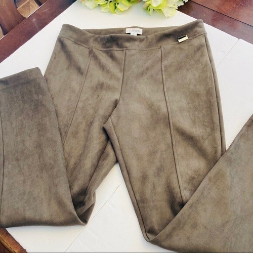 Calvin Klein brown faux suede stretch 