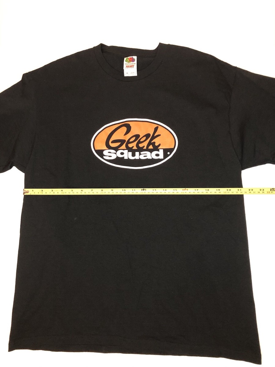 Vtg Geek Squad Mens Black T Shirt XL Best Buy Electronics