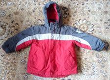 D52 CHILDRENS PLACE ALPINE XS 4 COAT REMOVABLE HOOD UNZIP WEARABLE FLEECE LINING