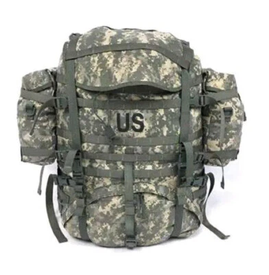 GENUINE U.S. MILITARY ISSUE USGI MOLLE II ACU Large Field Pack Rucksack Complete w/ Sustainment Pouches NEW