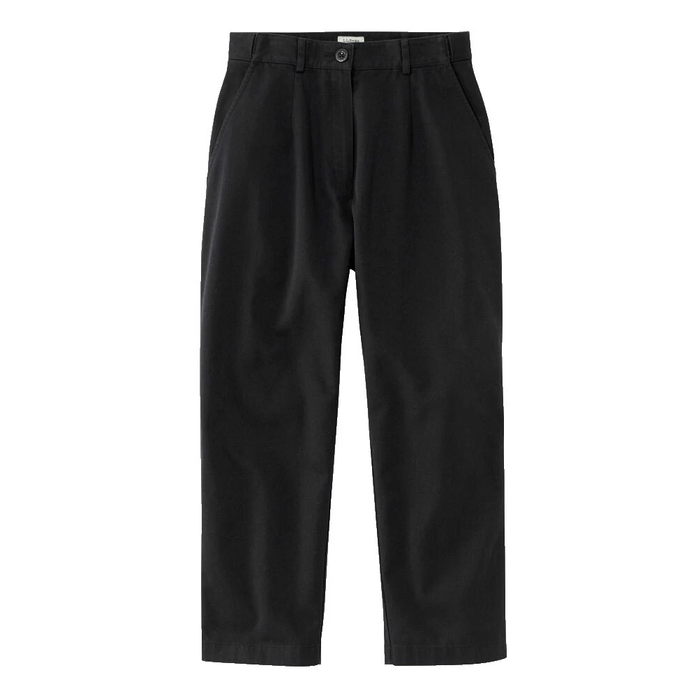 Pantalones Negros De Algodón L.L. Bean para Mujeres