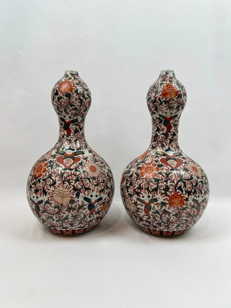 古董伊万里瓷器花瓶中国古董花瓶| eBay