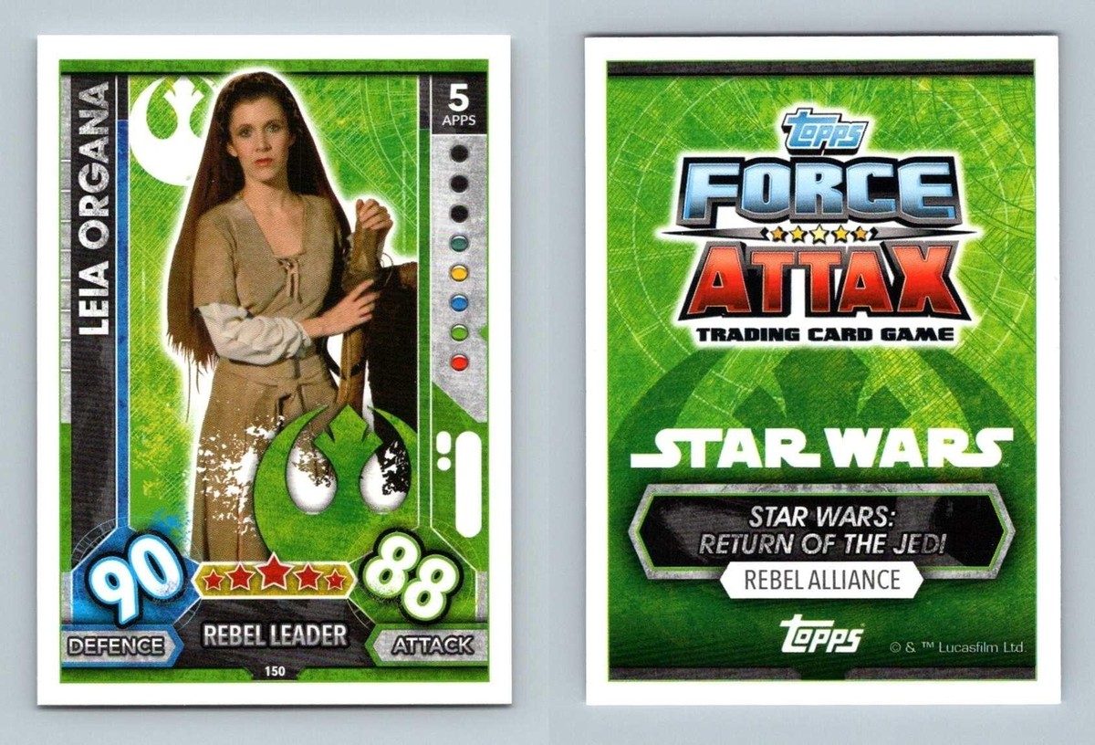 Leia Organa #150 Star Wars Force Attax Universe 2017 Topps Card